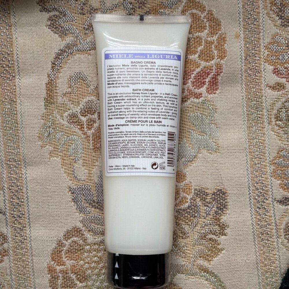 Perlier Miele Liguria Rich‎ Body Cream 6.7 oz & Bath Cream 8.4 oz NEW & SEALED - Picture 7 of 10